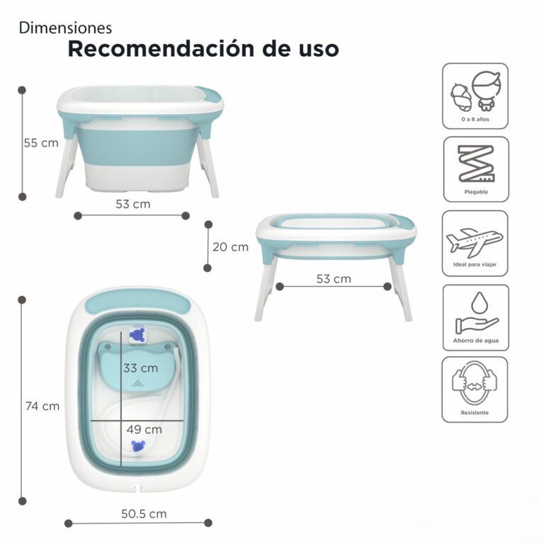 Bañera Plegable Bubbles