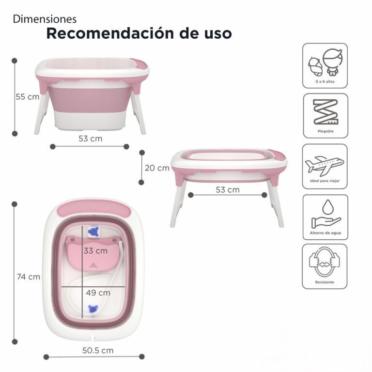 Bañera Plegable Bubbles