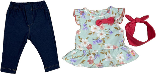 Conjunto 3p Leggins Y Blusa