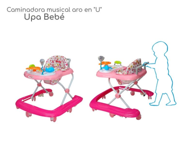 Andadera Upa Bebe Rosa