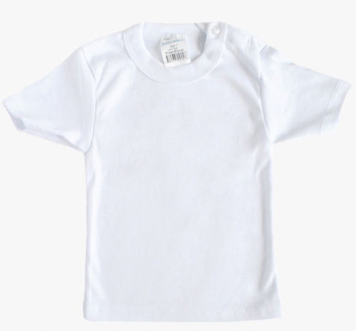 Playera Algodón Blanca Lisa