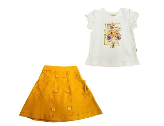 Conjunto 2piezas  Blusa y Falda