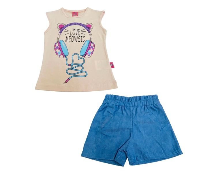 Set 2p Blusa y Short Niña