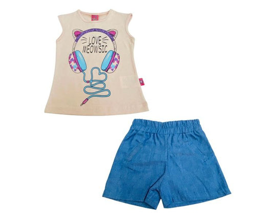 Set 2p Blusa y Short Niña
