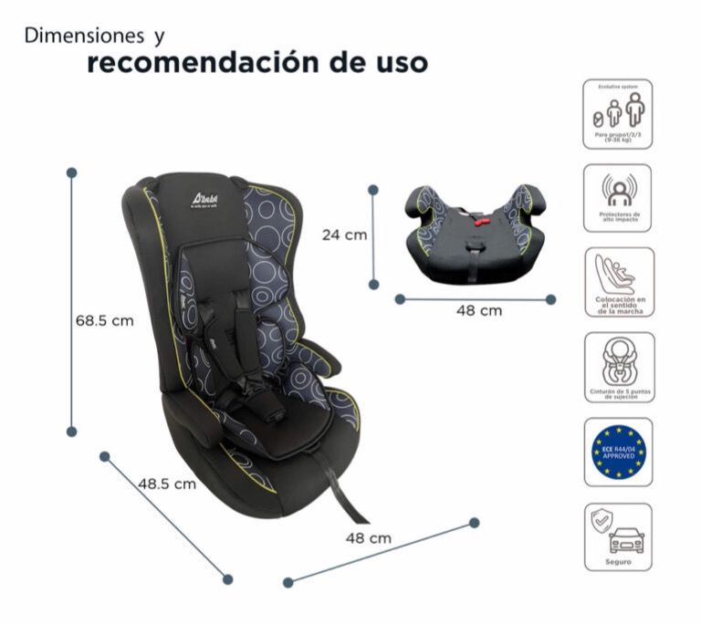 Autoasiento Maxi Negro